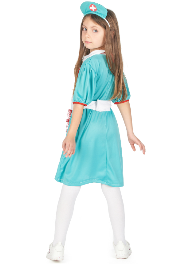 Déguisement infirmière vert fille
