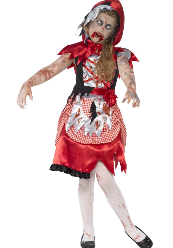 Déguisement zombie chaperon rouge fille