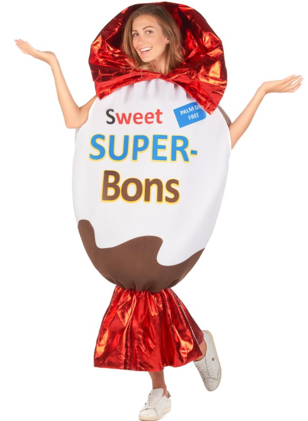 Déguisement confiserie superbon adulte