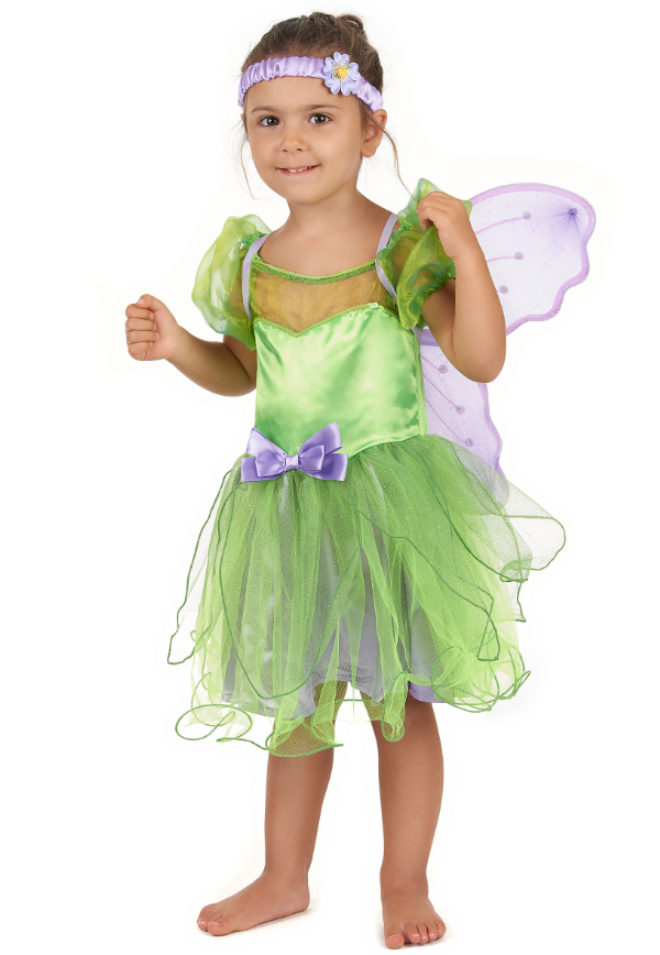 Déguisement fée verte sequins fille