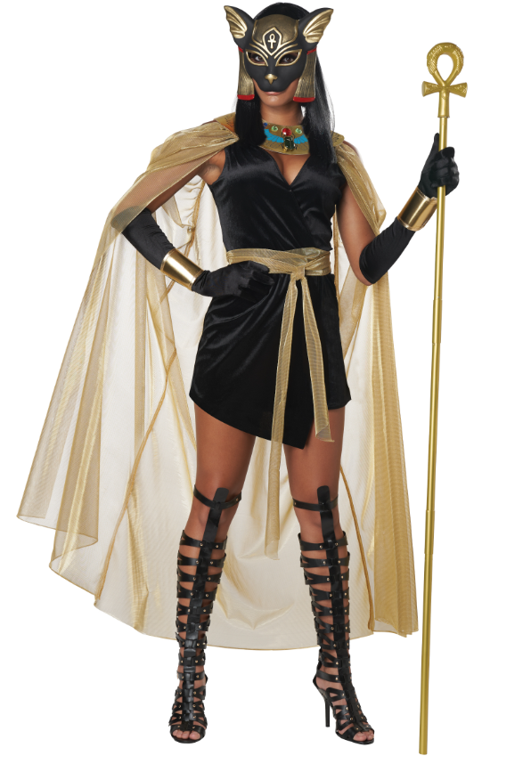 Déguisement déesse féline de l'Egypte luxe femme