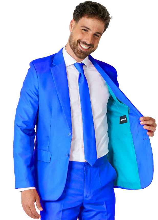 Costume Mr. Solid bleu homme Suitmeister™