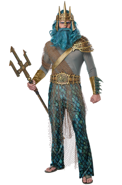 Déguisement dieu de la mer luxe homme
