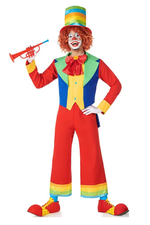 Déguisement de clown pittoresque homme