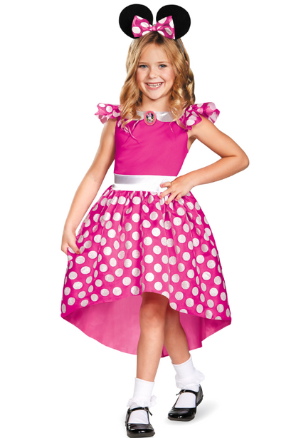Déguisement Minnie™ rose classique fille