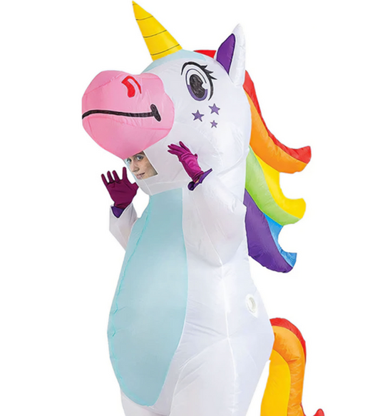 Déguisement licorne gonflable géante adulte