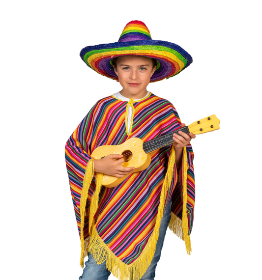 Poncho mexicain enfant