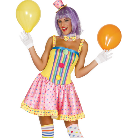 Déguisement clown pastel femme