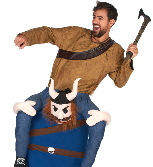 Déguisement homme à dos de viking adulte