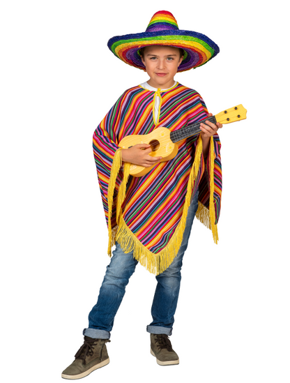 Poncho mexicain enfant