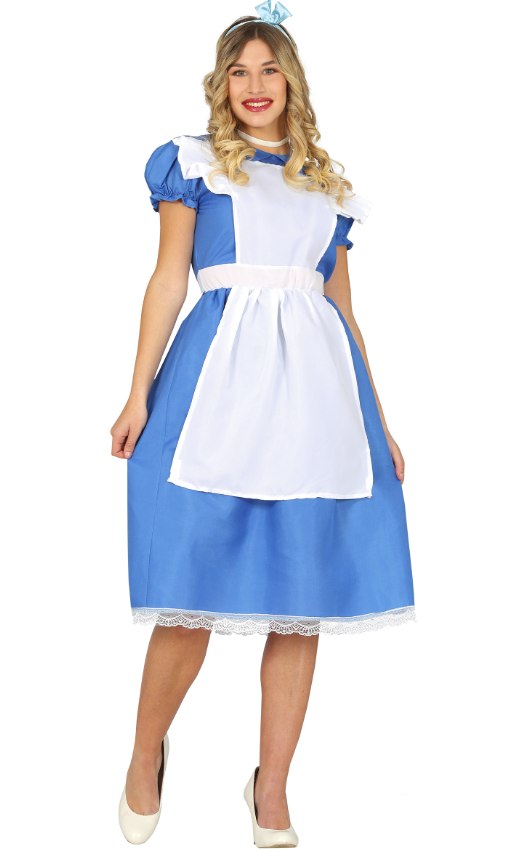 Déguisement princesse merveilleuse bleue femme