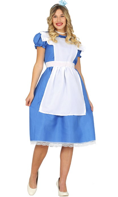 Déguisement princesse merveilleuse bleue femme