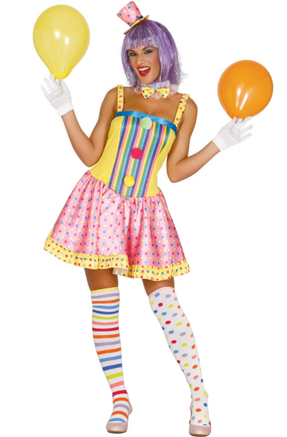 Déguisement clown pastel femme
