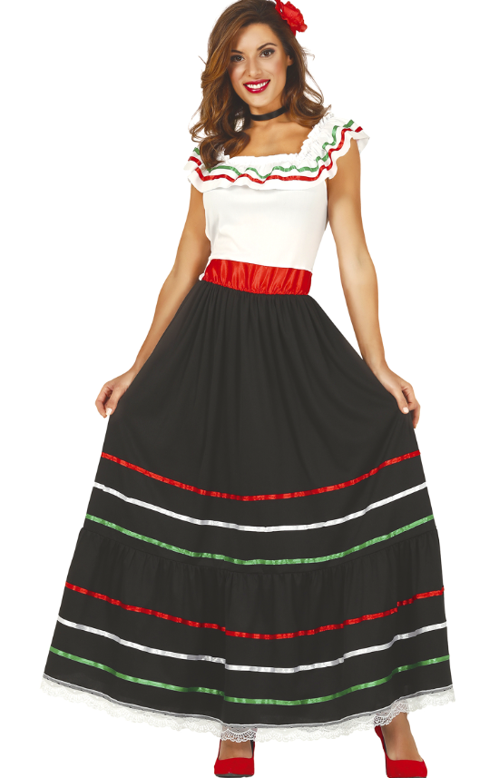 Déguisement mexicaine longue femme