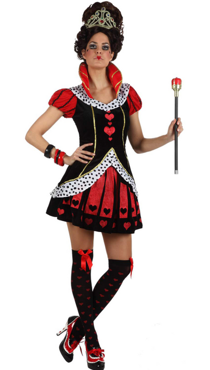 Déguisement reine de coeur élégante femme
