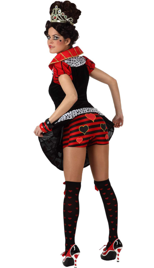 Déguisement reine de coeur élégante femme