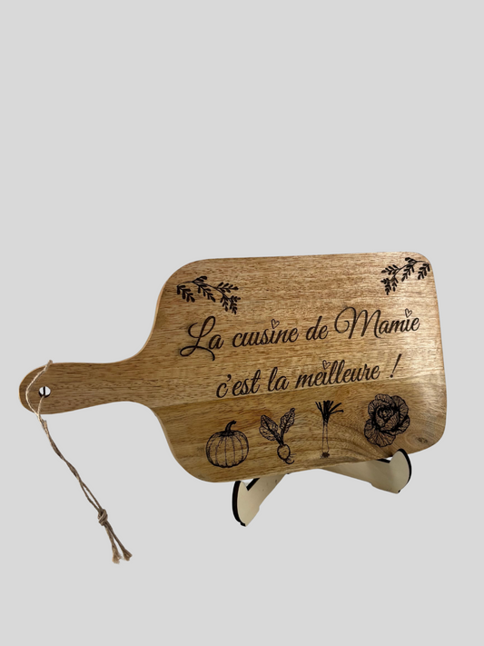 Petite planche a découper personnalisable